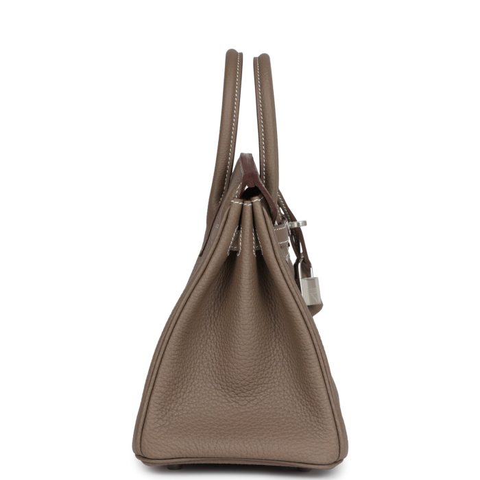 Handmade Bag HB 25 Etoupe Togo Palladium Hardware - 图片 3