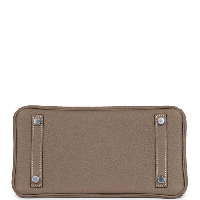 Handmade Bag HB 25 Etoupe Togo Palladium Hardware - 图片 5