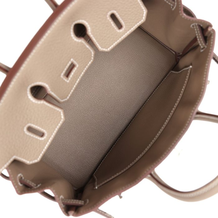 Handmade Bag HB 25 Etoupe Togo Palladium Hardware - 图片 7