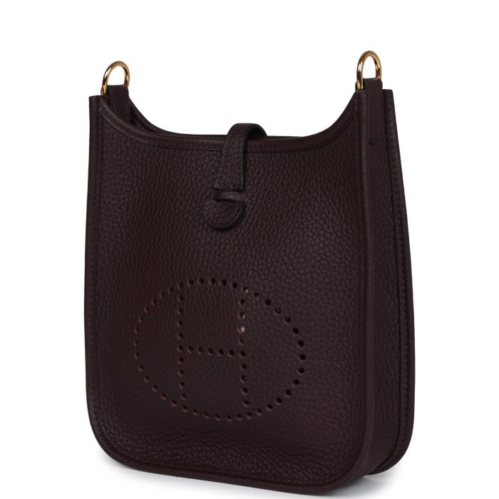 Handmade Bag HE TPM Rouge Sellier Clemence Gold Hardware - 图片 3