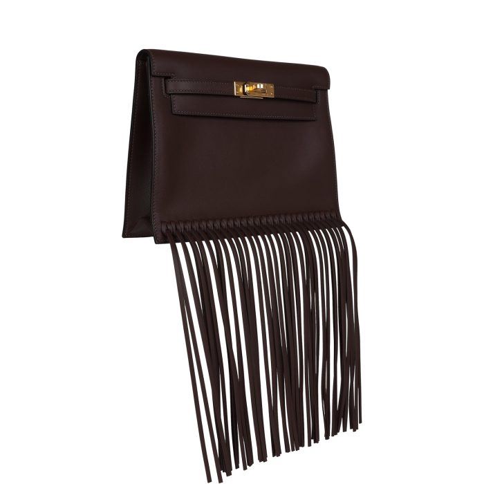 Handmade Bag HKDA Moka Swift Gold Hardware - 图片 2