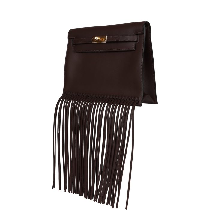 Handmade Bag HKDA Moka Swift Gold Hardware - 图片 3