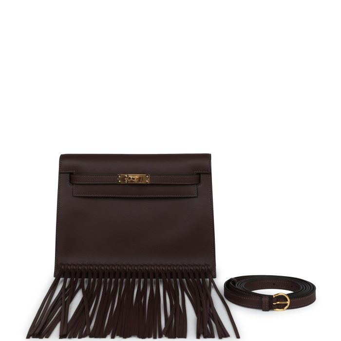 Handmade Bag HKDA Moka Swift Gold Hardware - 图片 7