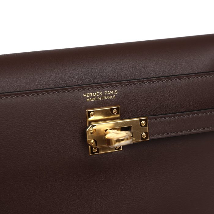 Handmade Bag HKDA Moka Swift Gold Hardware - 图片 8