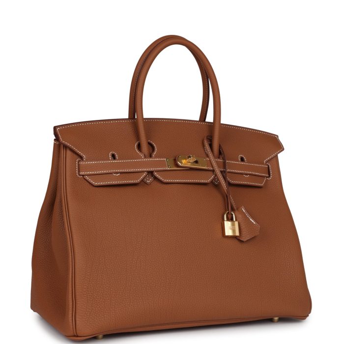 Handmade Bag HSOB(HSS) 35 Gold Togo Gold Hardware - 图片 2