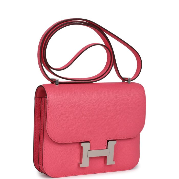 Handmade Bag HC 18 Rose Azalee Epsom Palladium Hardware - 图片 2