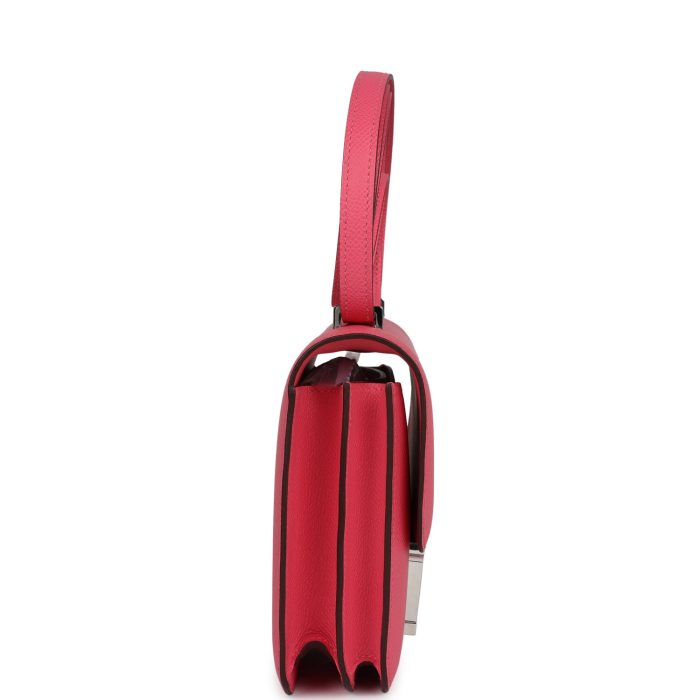 Handmade Bag HC 18 Rose Azalee Epsom Palladium Hardware - 图片 3