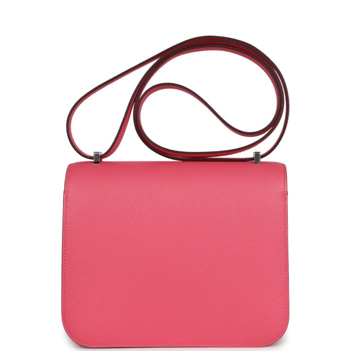 Handmade Bag HC 18 Rose Azalee Epsom Palladium Hardware - 图片 4