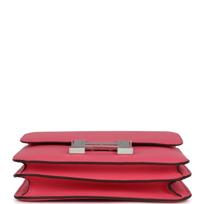Handmade Bag HC 18 Rose Azalee Epsom Palladium Hardware - 图片 5