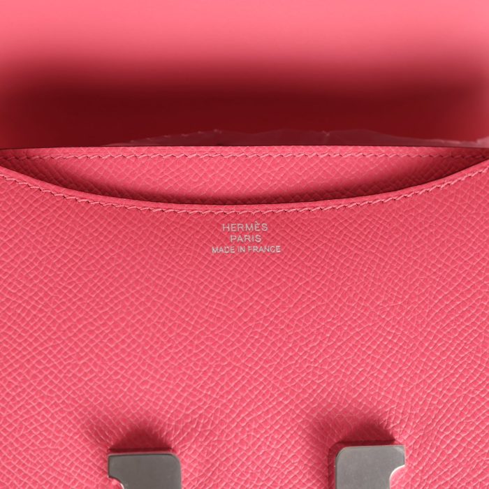 Handmade Bag HC 18 Rose Azalee Epsom Palladium Hardware - 图片 7