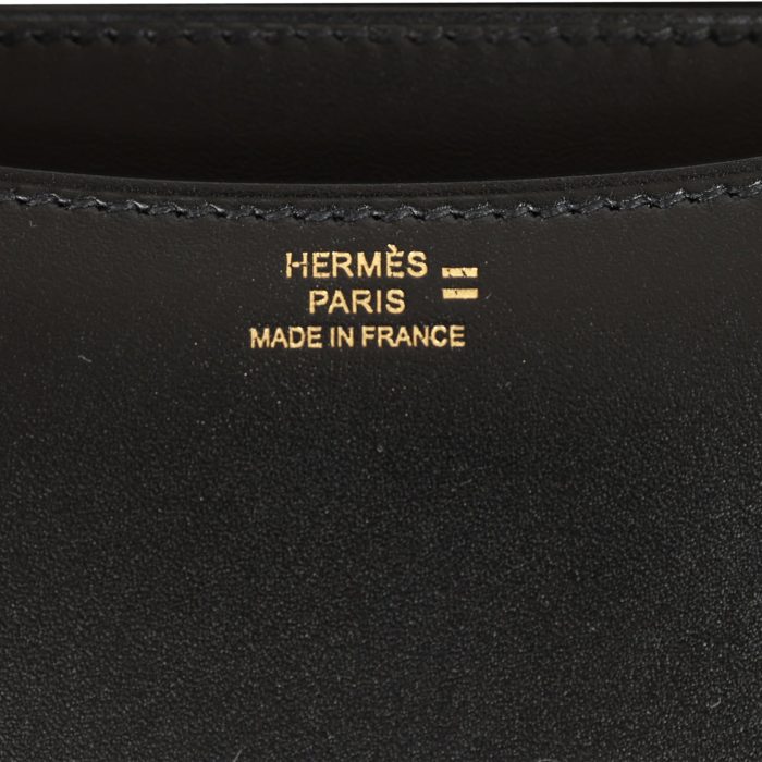 Handmade Bag HC 18 Black Tadelakt and Ombre Lizard Gold Hardware - 图片 7