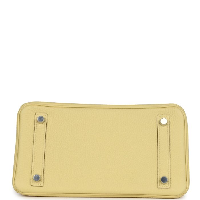 Handmade Bag HB 25 Jaune Poussin Togo Palladium Hardware - 图片 5