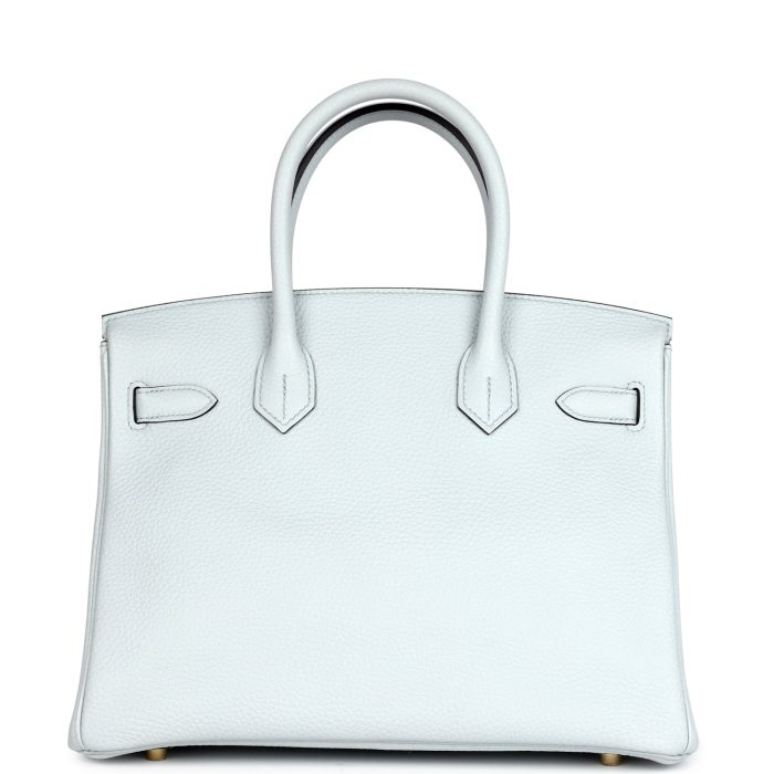Handmade Bag HB 30 Bleu Pale Togo Gold Hardware - 图片 4