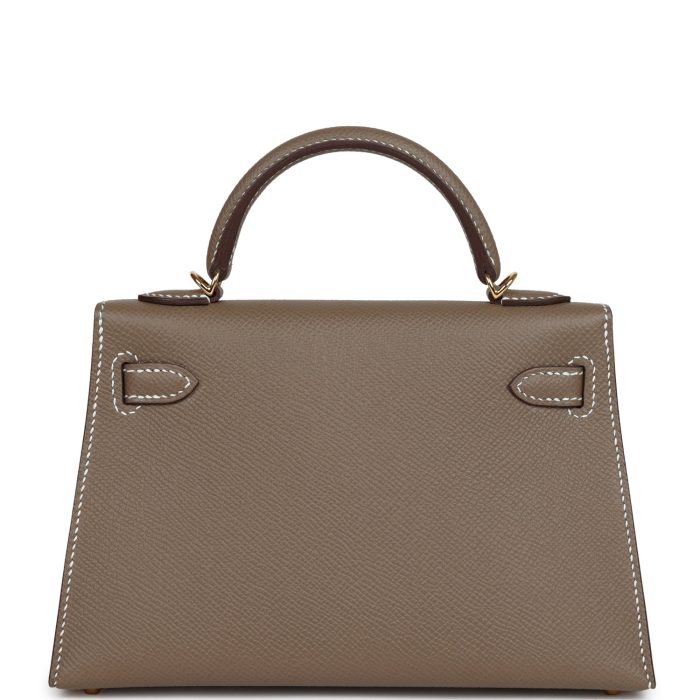Handmade HKS 20 Etoupe Epsom Gold Hardware - 图片 5