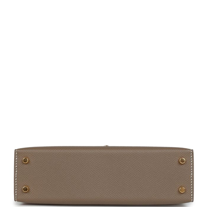 Handmade HKS 20 Etoupe Epsom Gold Hardware - 图片 6
