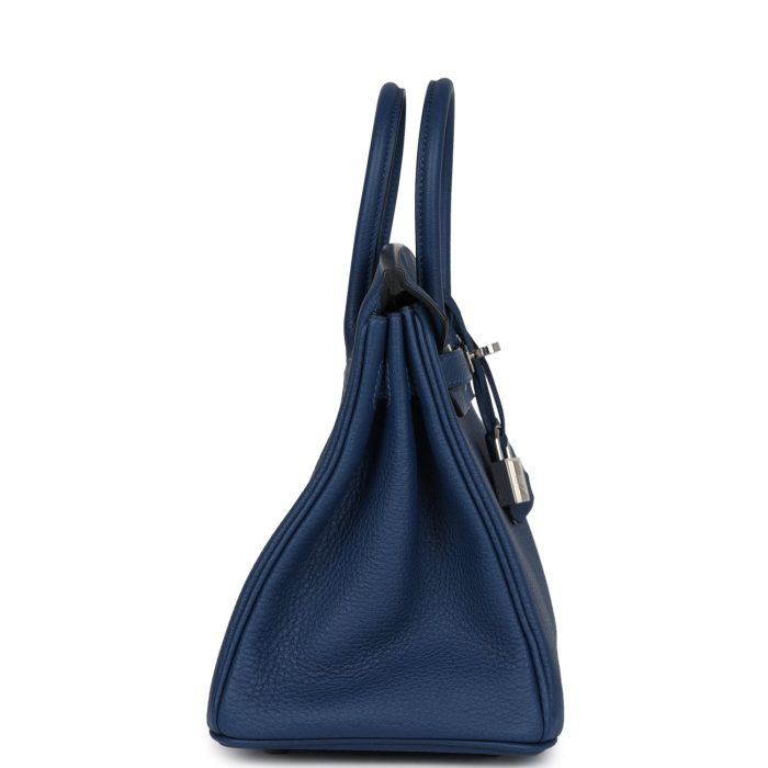 Handmade Bag HB 25 Deep Bleu Verso Togo Palladium Hardware - 图片 3