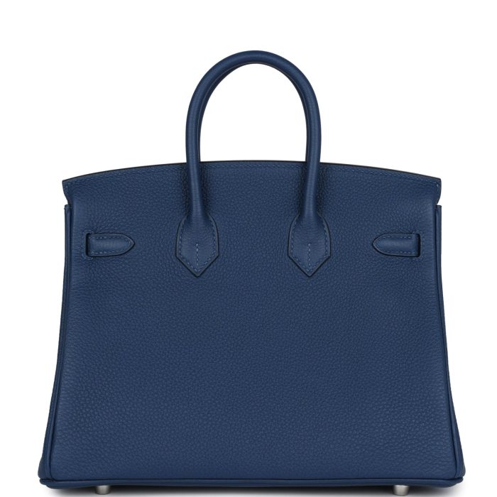 Handmade Bag HB 25 Deep Bleu Verso Togo Palladium Hardware - 图片 4