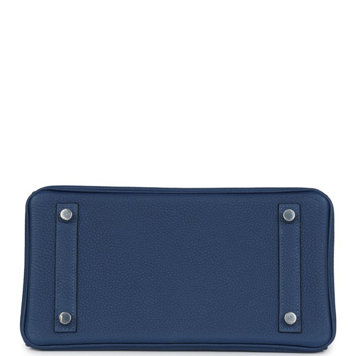Handmade Bag HB 25 Deep Bleu Verso Togo Palladium Hardware - 图片 5