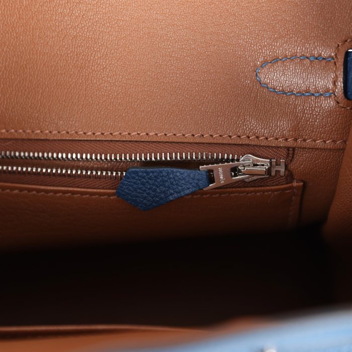 Handmade Bag HB 25 Deep Bleu Verso Togo Palladium Hardware - 图片 8