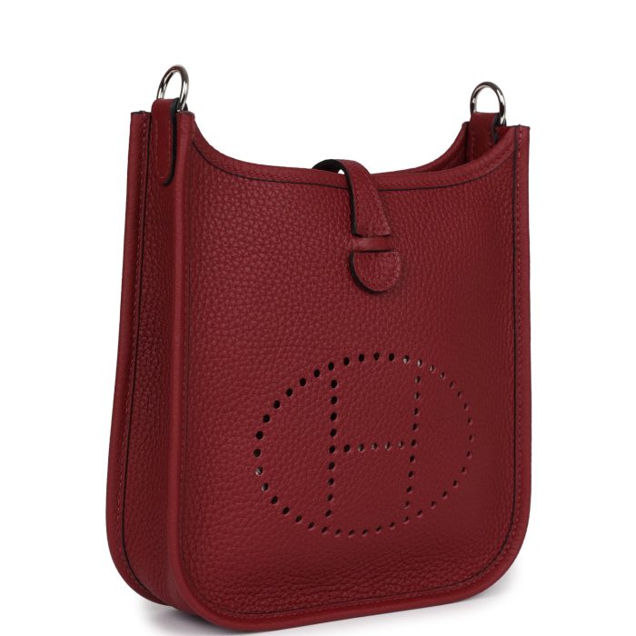 Handmade Bag HE TPM Rouge H Clemence Palladium Hardware - 图片 2