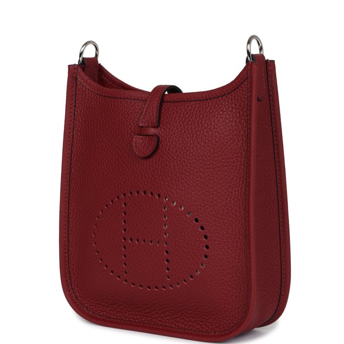 Handmade Bag HE TPM Rouge H Clemence Palladium Hardware - 图片 3