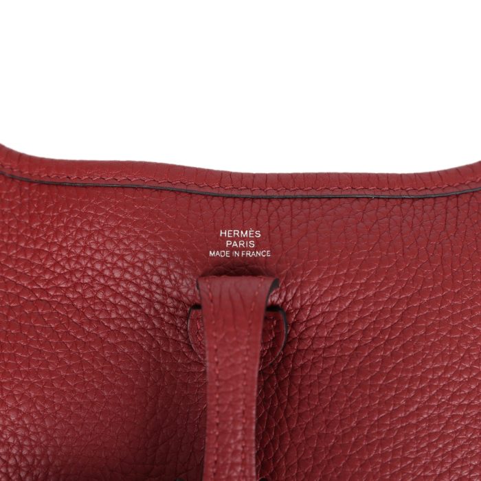 Handmade Bag HE TPM Rouge H Clemence Palladium Hardware - 图片 7