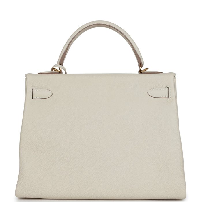 Handmade HKR 32 Craie Togo Gold Hardware - 图片 5