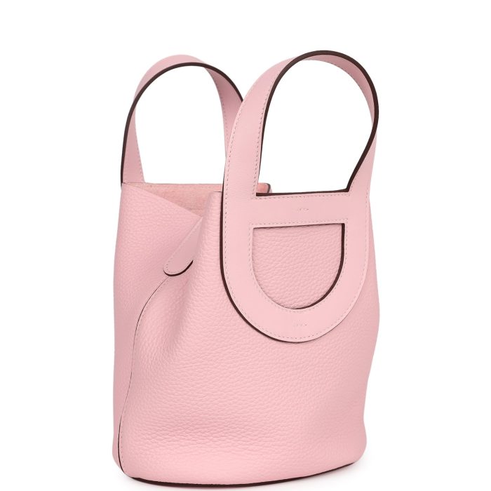 Handmade Bag HITL 18 Rose Sakura Clemence and Swift Palladium Hardware - 图片 2