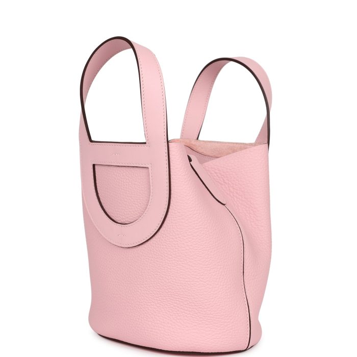Handmade Bag HITL 18 Rose Sakura Clemence and Swift Palladium Hardware - 图片 5