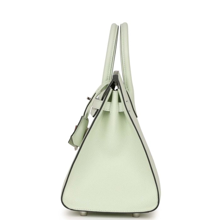 Handmade Bag HB Sellier 25 Vert Fizz Epsom Palladium Hardware - 图片 3