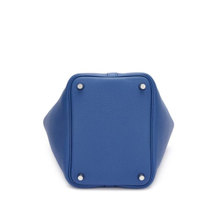Handmade HPL 18 Bleu Brighton Clemence and Capucine Swift Verso Palladium Hardware - 图片 5