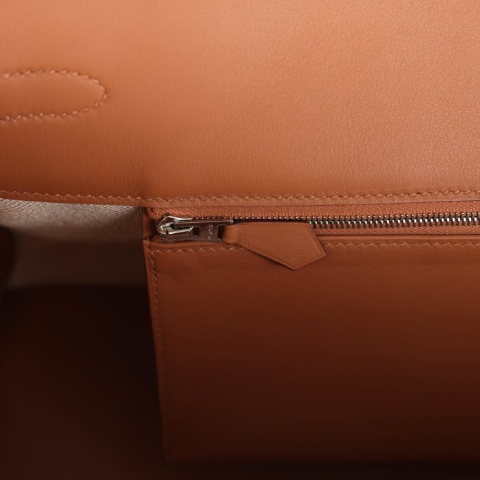 Handmade Bag HSB Light 39 Multicolor Toile and Gold Swift Palladium Hardware - 图片 8