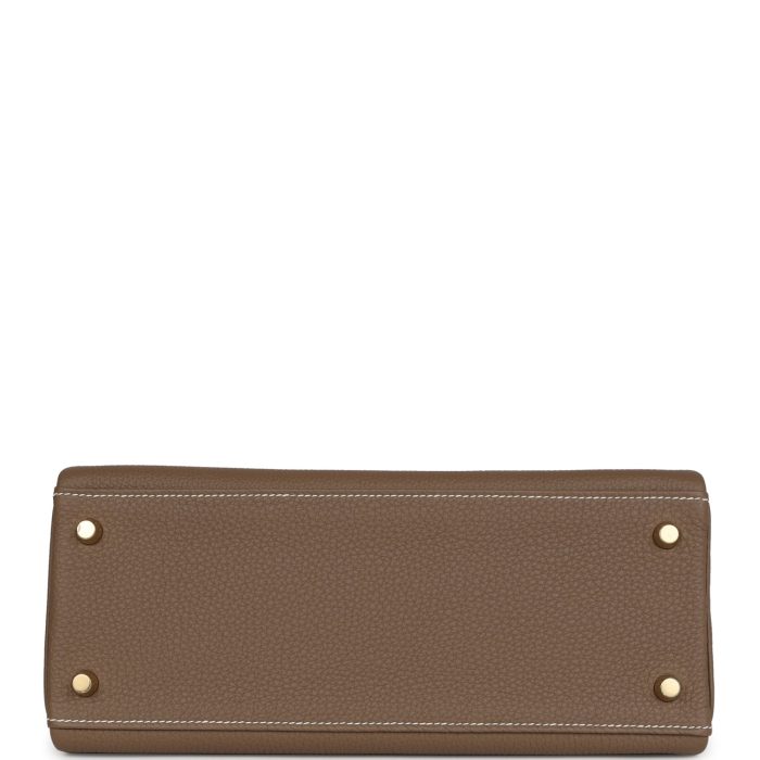 Handmade HKR 28 Etoupe Togo Gold Hardware - 图片 6