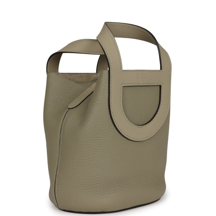 Handmade Bag HITL 18 Sauge Clemence and Swift Gold Hardware - 图片 2
