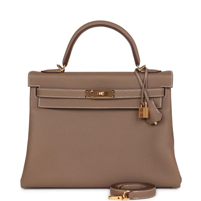 Handmade HKR 32 Etoupe Togo Gold Hardware
