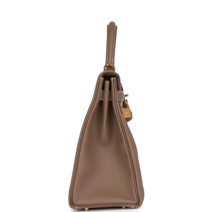 Handmade HKR 32 Etoupe Togo Gold Hardware - 图片 3