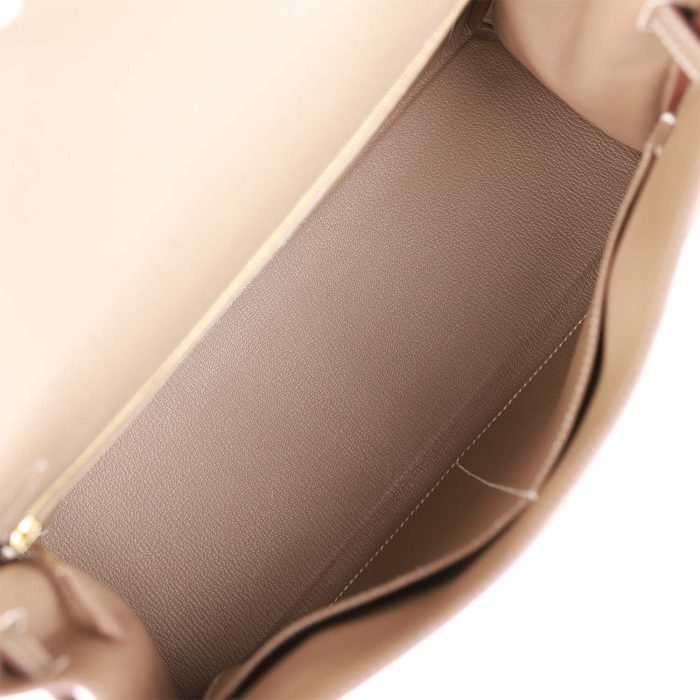 Handmade HKR 32 Etoupe Togo Gold Hardware - 图片 8