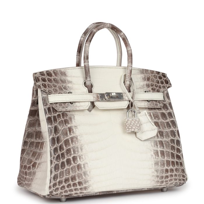 Handmade Bag HB 25 Himalaya Niloticus Crocodile Palladium Hardware - 图片 2