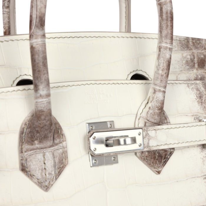 Handmade Bag HB 25 Himalaya Niloticus Crocodile Palladium Hardware - 图片 6