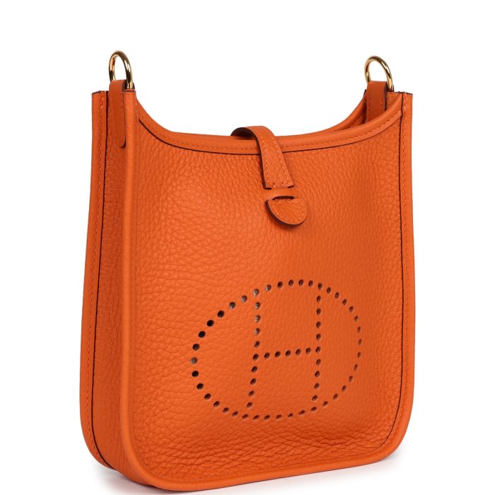 Handmade Bag HE TPM Orange Clemence Gold Hardware - 图片 2