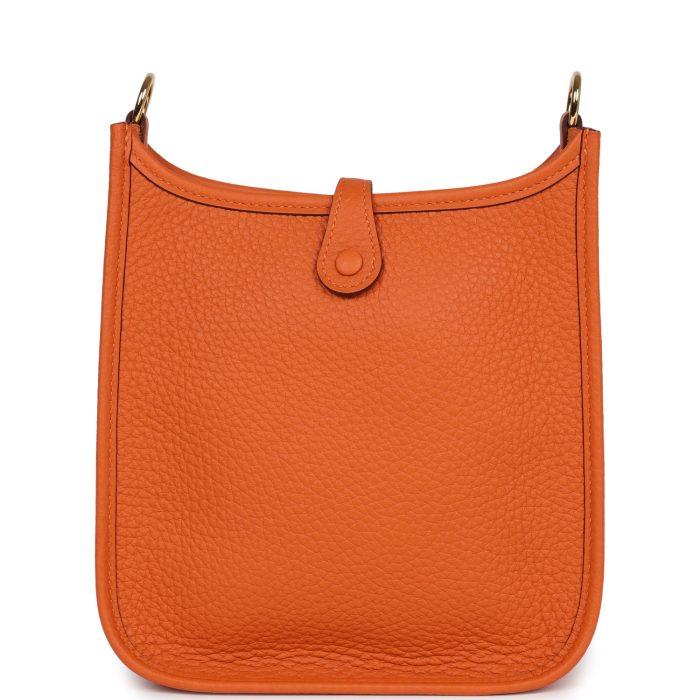 Handmade Bag HE TPM Orange Clemence Gold Hardware - 图片 5