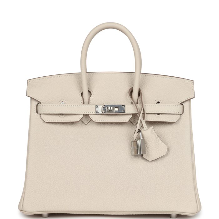 Handmade Bag HB 25 Craie Togo Palladium Hardware
