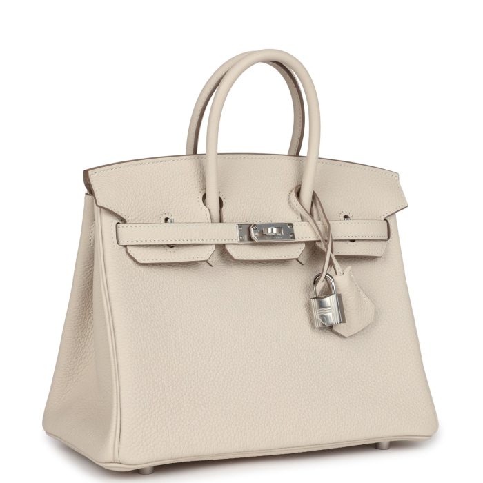 Handmade Bag HB 25 Craie Togo Palladium Hardware - 图片 2