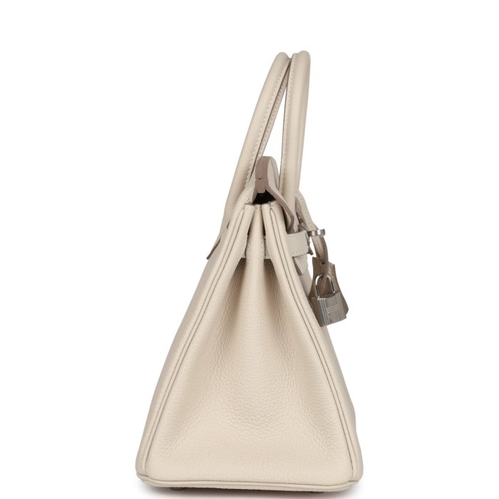 Handmade Bag HB 25 Craie Togo Palladium Hardware - 图片 3