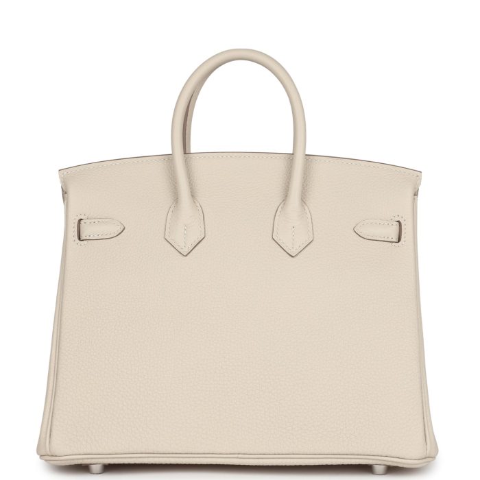 Handmade Bag HB 25 Craie Togo Palladium Hardware - 图片 4