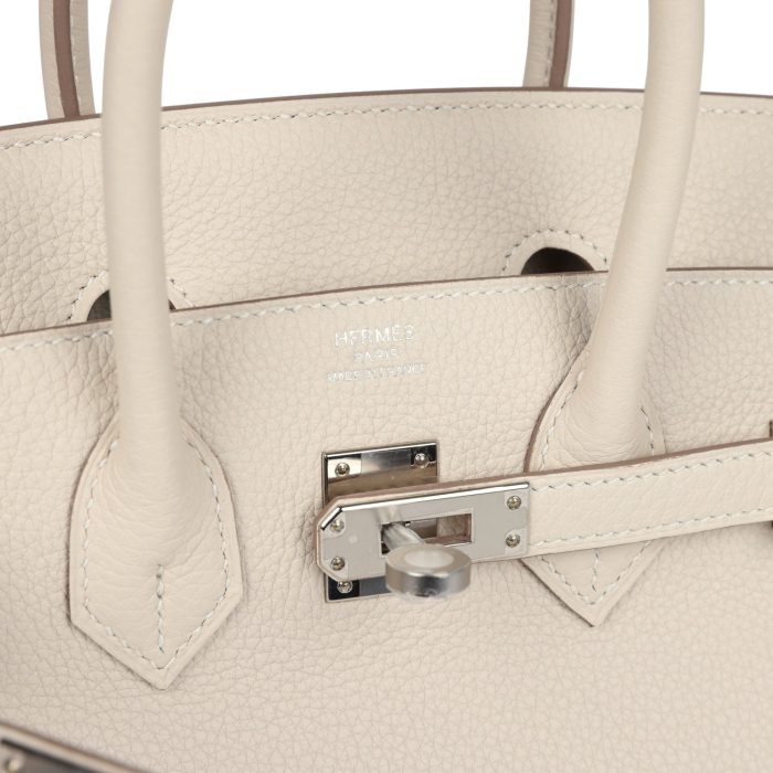 Handmade Bag HB 25 Craie Togo Palladium Hardware - 图片 6