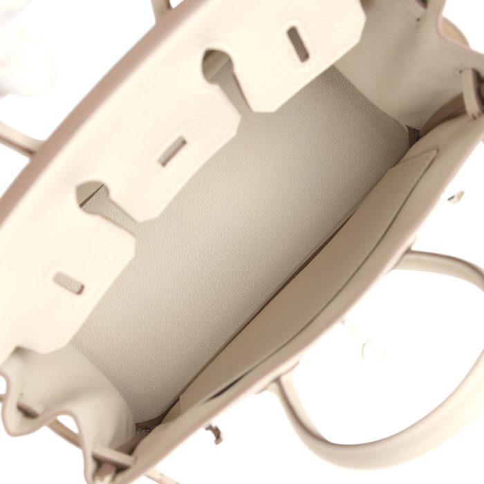 Handmade Bag HB 25 Craie Togo Palladium Hardware - 图片 7