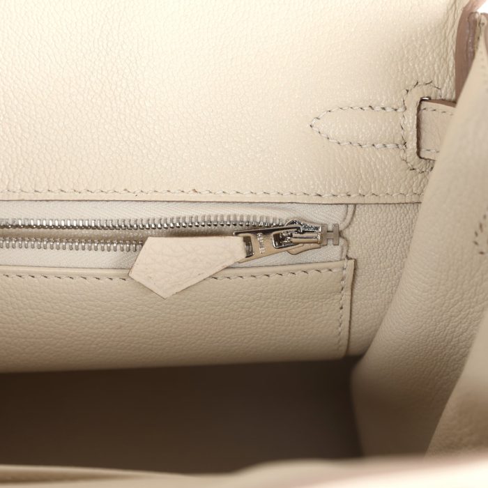 Handmade Bag HB 25 Craie Togo Palladium Hardware - 图片 8