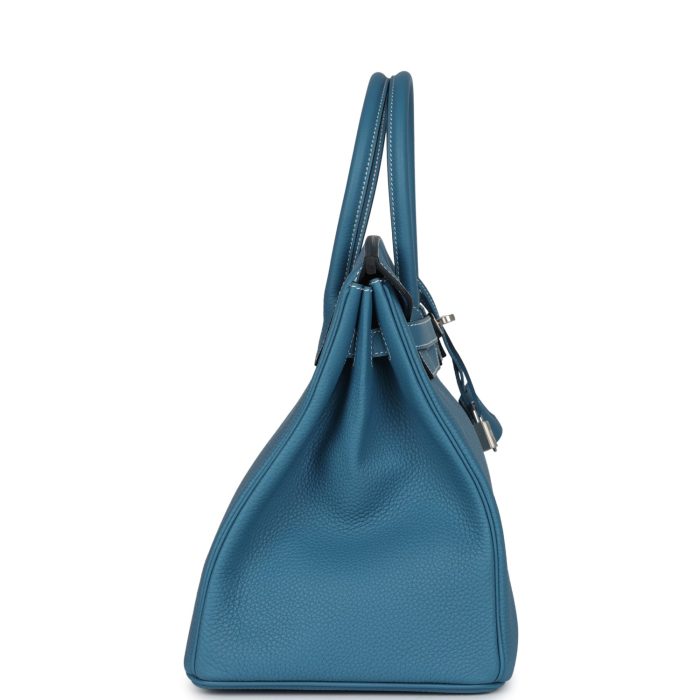 Handmade Bag HB 35 Blue Jean Togo Palladium Hardware - 图片 3