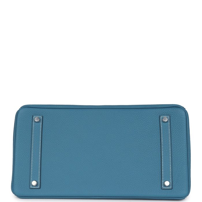 Handmade Bag HB 35 Blue Jean Togo Palladium Hardware - 图片 5